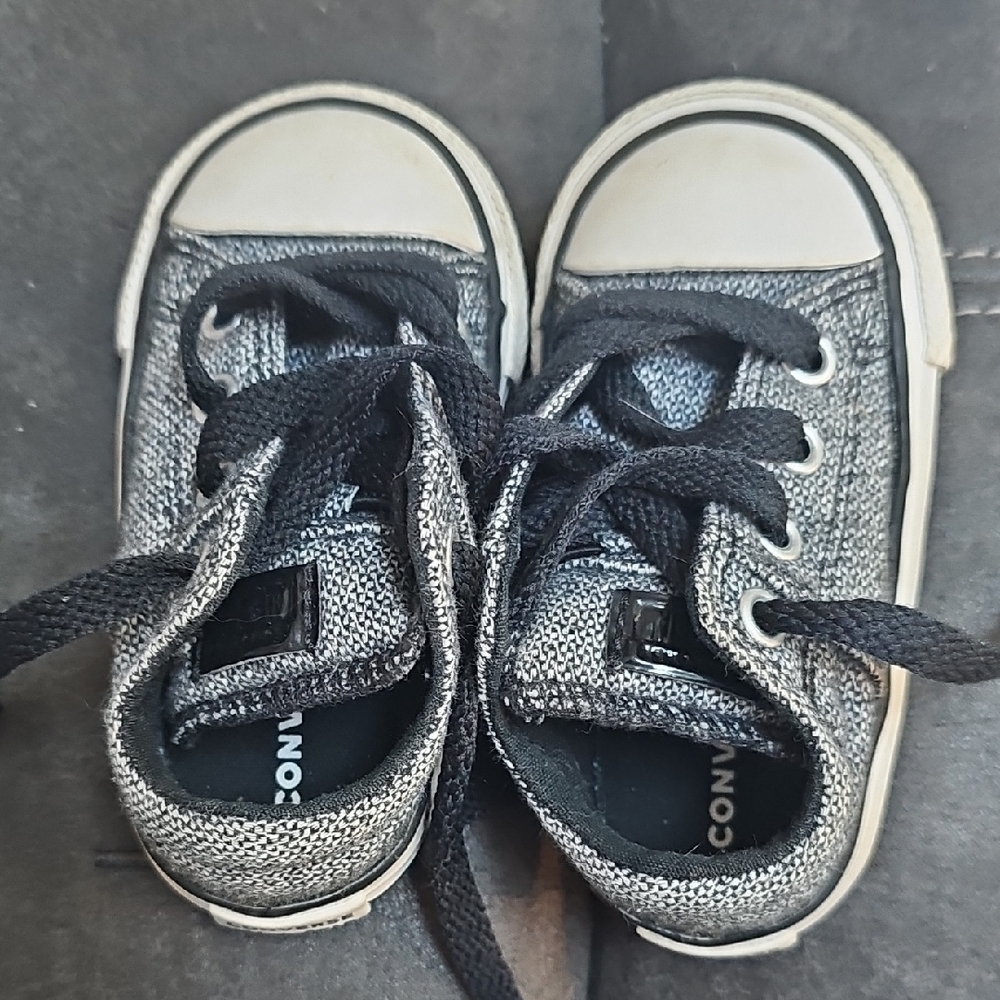 Converse Kids' Black and White Sneakers